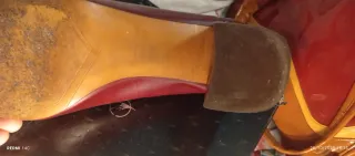 Zapatos Massimo Dutti rojos tacón