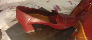 Zapatos Massimo Dutti rojos tacón