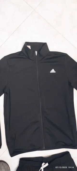 Tuta Adidas Junior Completa Acetata Nera