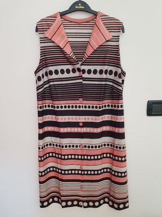 Vestito donna estate fantasia righe pois