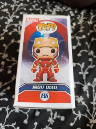 Funko Pop! Civil War Iron Man 136 Unmasked
