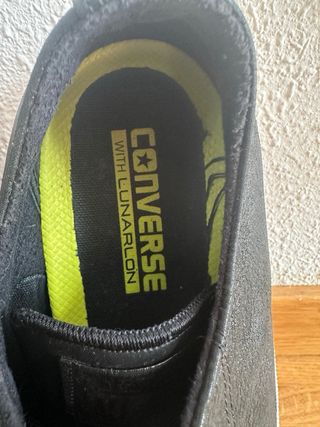 Converse All Star, Negro Satinado, talla 38