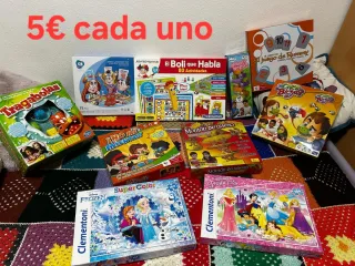 Lote de juegos de mesa infantiles a 5€ cada uno