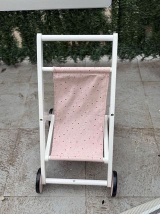 Carrito de muñecas Monneka rosa