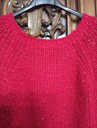 Maglioncino Made in Italy borgogna taglia unica