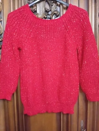 Maglioncino Made in Italy borgogna taglia unica