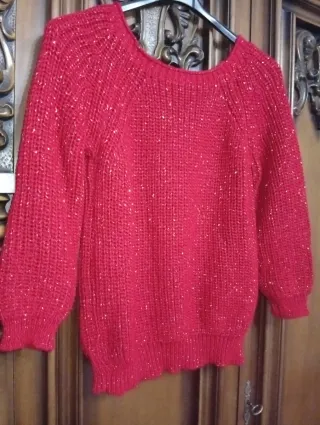 Maglioncino Made in Italy borgogna taglia unica