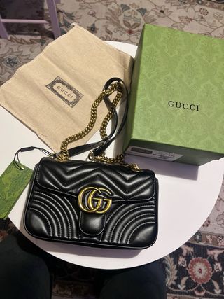 Borsa Gucci Marmont Nero Dorato