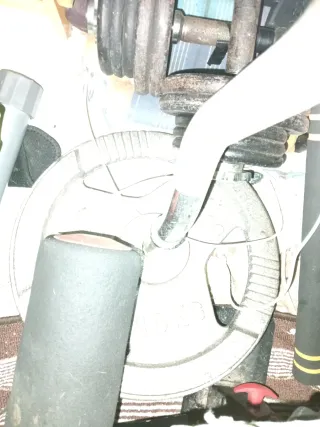 Banco musculación barra z y discos y mancuernas 15