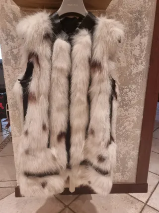 Smanicato pellicea con inserito  pelle  ,tg S/M