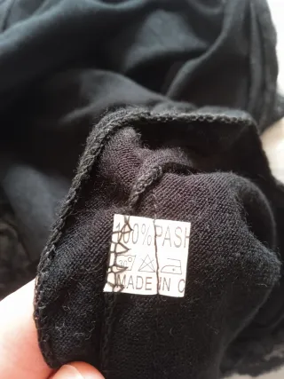 Scialle/Stola Donna con Pizzo Nero