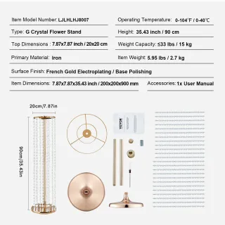 Portafiori a Colonna 2 Pz Matrimonio Vaso Fiori