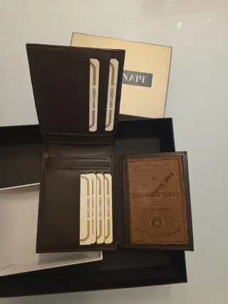 Cintura e portafoglio in pelle vero coccodrillo