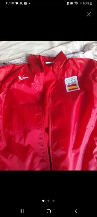 Chaqueta Joma Roja Olímpica España, con capucha .