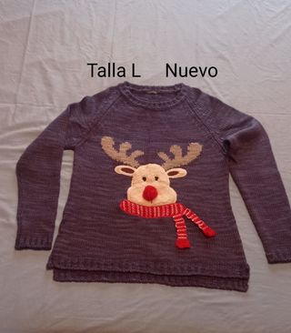 Jersey Navidad Reno Talla L