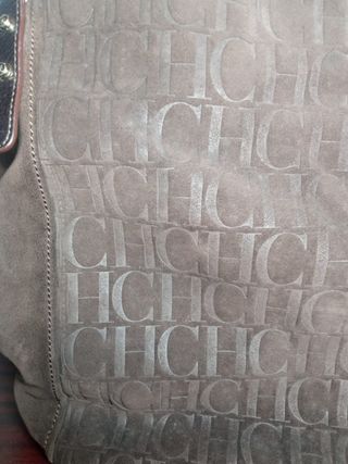 Bolso de piel Carolina Herrera Marrón grande