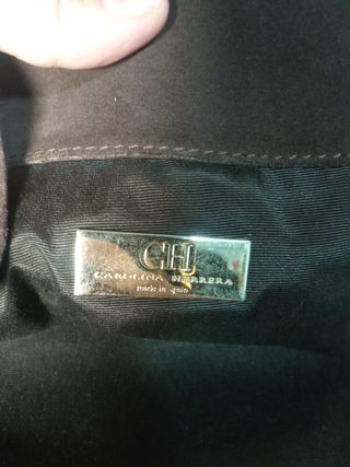 Bolso de piel Carolina Herrera Marrón grande