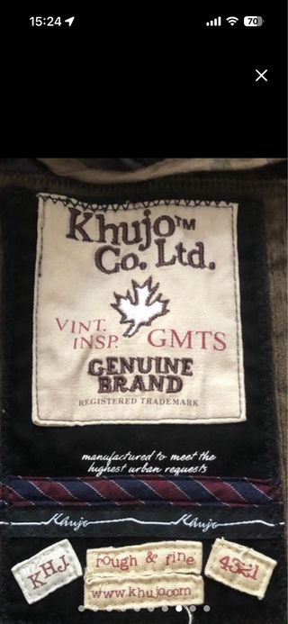 Chaqueta Khujo Mujer Invierno nueva textil tejano.