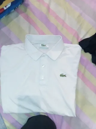 Polera Lacoste Blanca Talla M