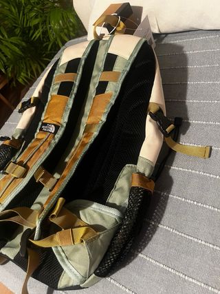 Mochila The North Face Beige y Verde