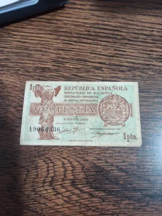 1 Peseta Española 1937 Serie A