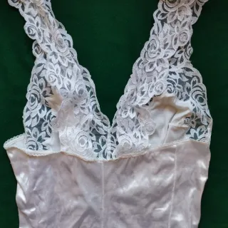 Body donna pizzo bianco