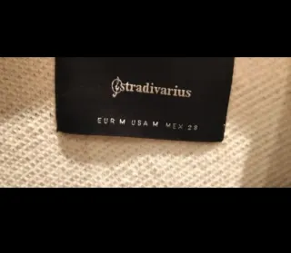 Abrigo cuadros Stradivarius