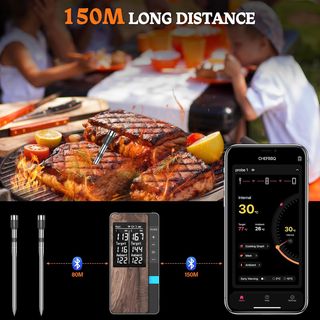 Termómetro cocina, BBQ Apkezel Inalámbrico con App