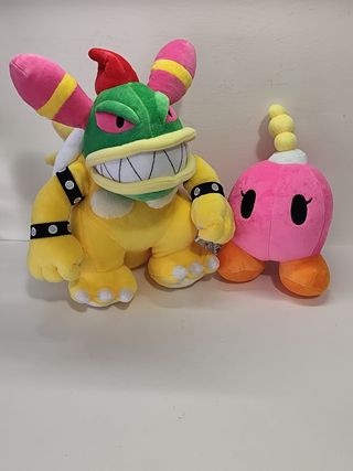 Peluche Super Mario Sorella Bowser e Bombette