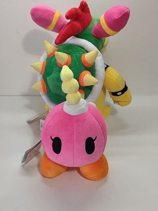 Peluche Super Mario Sorella Bowser e Bombette