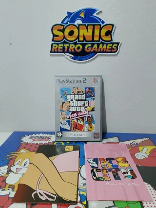 Grand Theft Auto Vice City PS2 Platinum completo