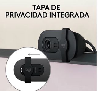 Cámara Logitech 1080p con tapa de privacidad