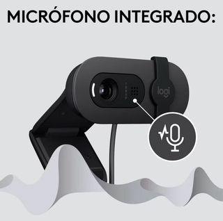 Cámara Logitech 1080p con tapa de privacidad