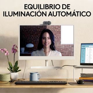 Cámara Logitech 1080p con tapa de privacidad