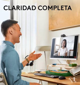 Cámara Logitech 1080p con tapa de privacidad