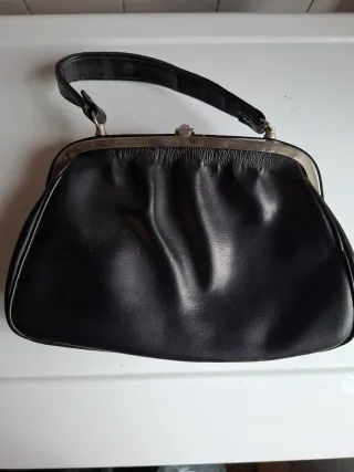 Borsa vintage pelle nera
