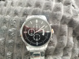 Reloj Geneva Plata y Negro