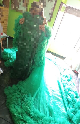 Bata de novia gitana .