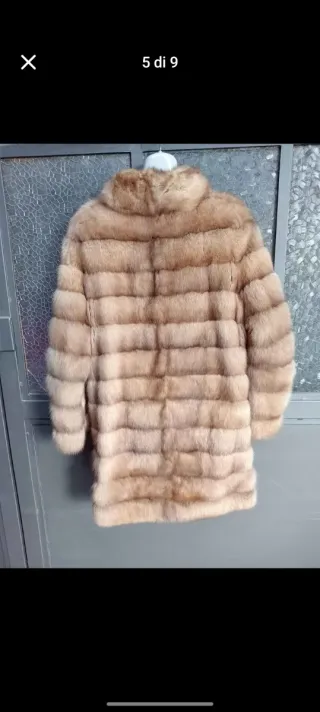 Pelliccia donna beige taglia 44/46