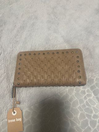 Monedero Irene Bag Beige Tachuelas
