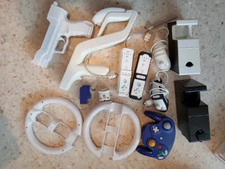 Nintendo Wii con muchos juegos y accesorios