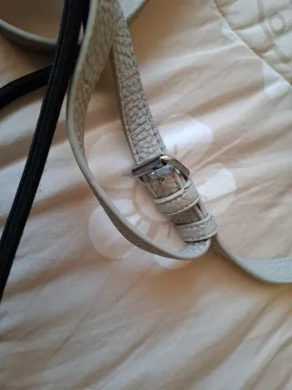 Borsa grigia con zip