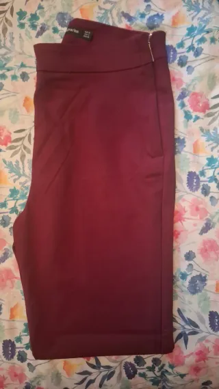 Pantalón Stradivarius Morado Talla S