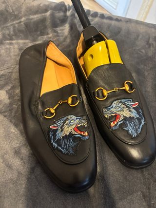 Mocasines Gucci Lobo Negro