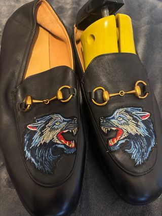 Mocasines Gucci Lobo Negro