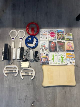 Nintendo Wii completa + 13 juegos + accesorios