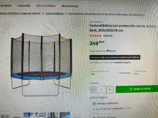 Cama elástica grande
