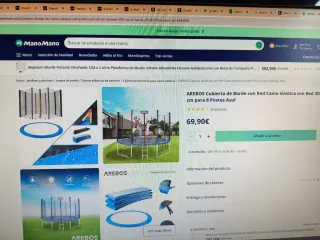 Cama elástica grande