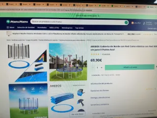 Cama elástica grande