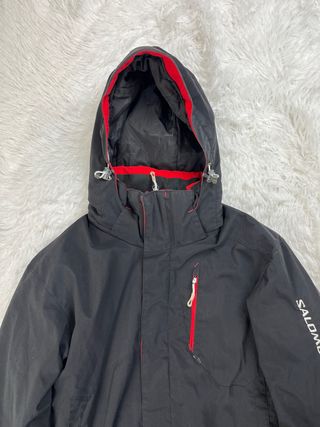 Chaqueta Salomon Talla S Negra y Roja